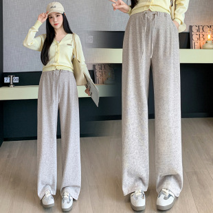 宽松型休闲运动长裤 外穿裤 简约直筒裤 女秋季 子 阔腿裤 孕妇春秋款