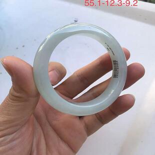缅甸天然翡翠a货高贵温雅大方时尚 糯种白月光手镯 百搭女款