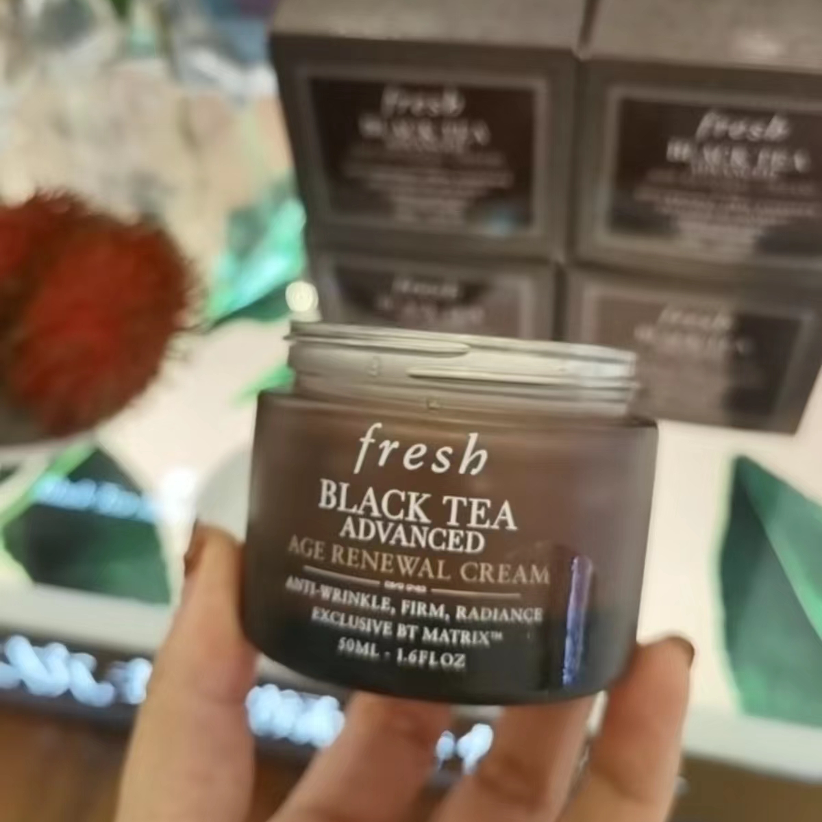 专柜 fresh馥蕾诗 红茶黑茶新版滋润面霜50ml 孕妇可用 现货