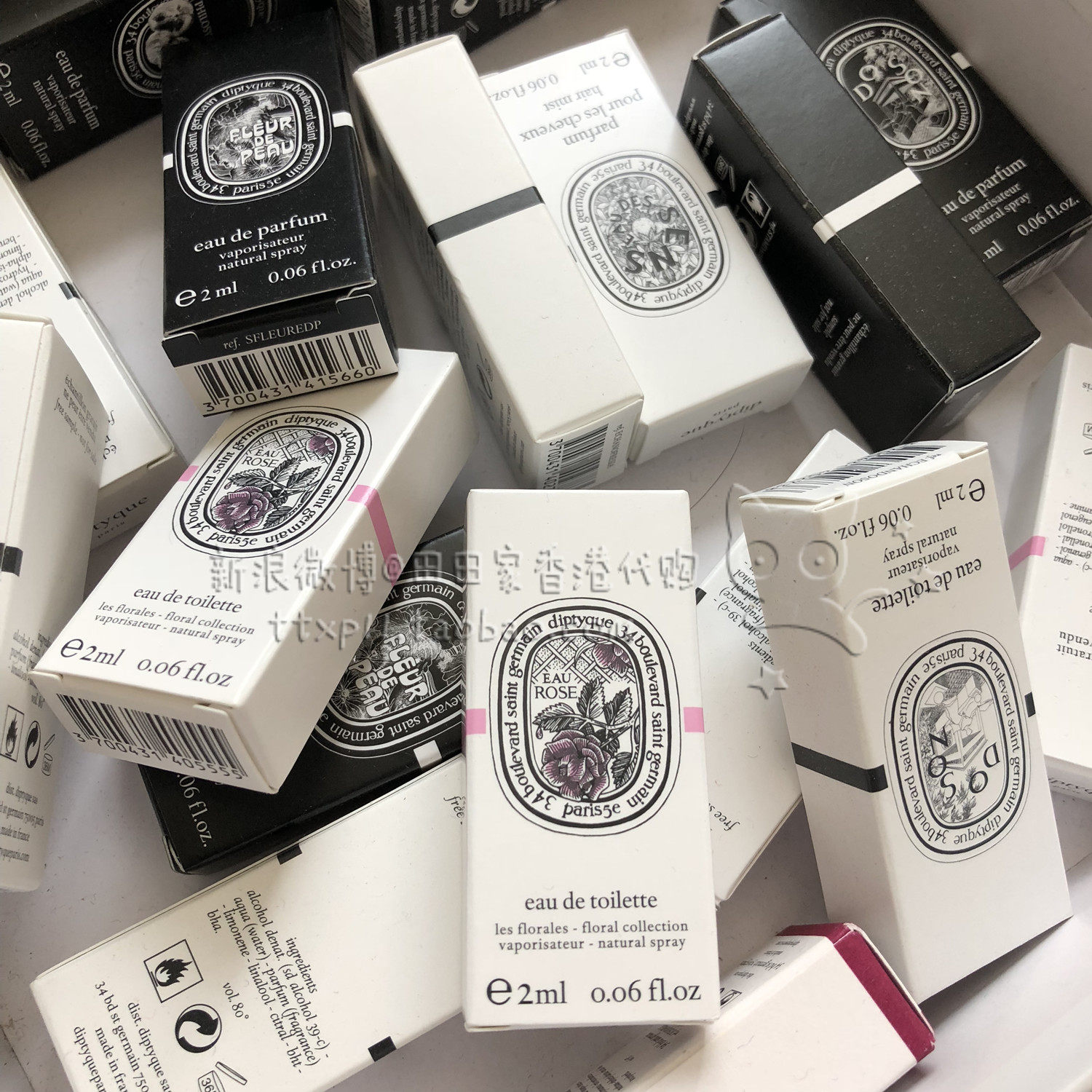 专柜diptyque 蒂普提克香氛木质香杜桑 檀道小苍兰34号试管香水