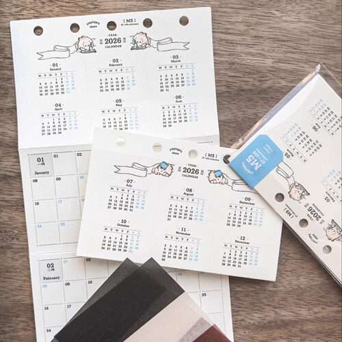 噼噼营业部｜窝窝兔2026年度奏折页M5/A7/A6per/A6奇葩活页折页芯