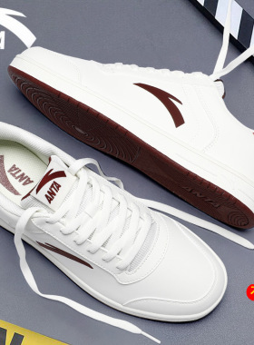 安踏男鞋小白鞋百搭白色板鞋冬季新款低帮减震透气男士休闲运动鞋