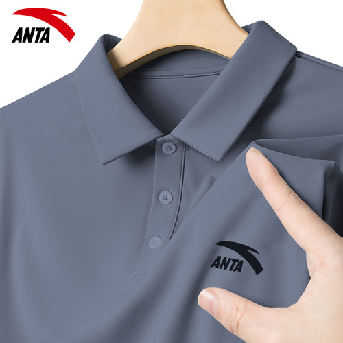 安踏短袖polo衫男士速干夏季t恤