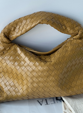 皮先生专属编织世家大容量托特包 女士饺子包 hop腋下包牛皮编织