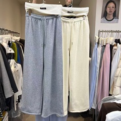 十三行13C2025冬新款显瘦百搭加绒休闲裤束脚卫裤阔腿裤长裤3780