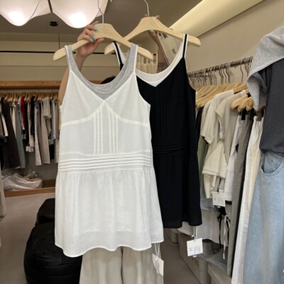 WEARELAB12098叠穿吊带连衣裙女