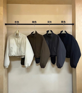 外套夹克棉服女H5819 休闲百搭立领抽绳宽松工装 HELLO2024冬季 新款