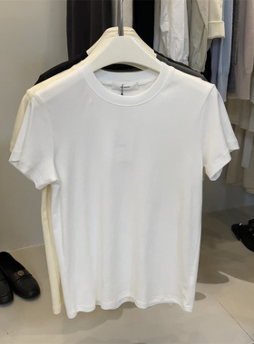 JASMINE2025春夏新款纯色圆领宽松显瘦百搭T恤女短袖休闲上衣2015