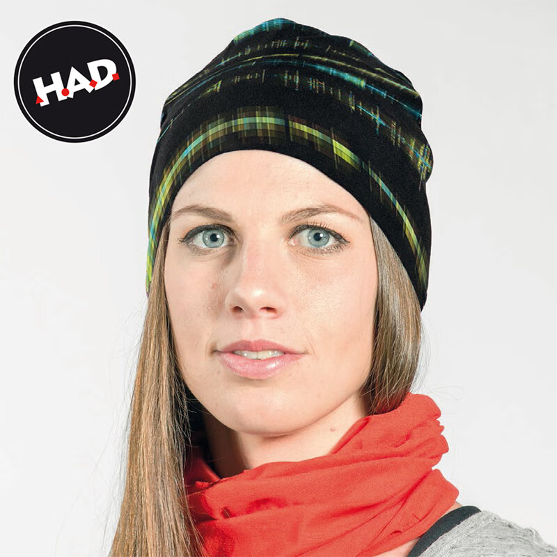 HAD德国运动帽子男女圆顶无檐帽户外跑步帽轻薄速干吸汗透气防风