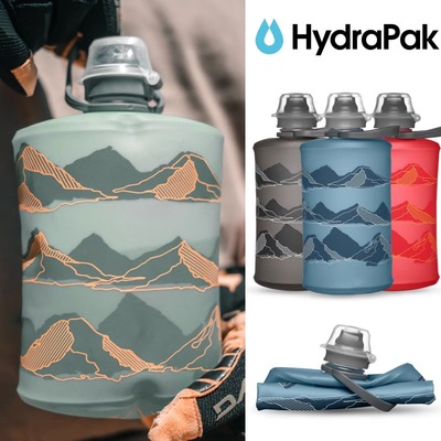 美国HydraPak户外运动跑步软水壶马拉松便携式健身折叠越野水杯