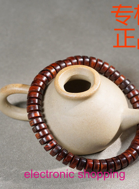 海南黄花梨木海黄药片珠手串泥鳅