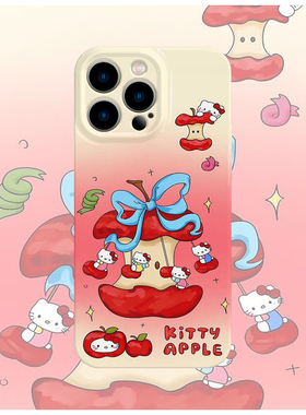 韩系苹果kitty菲林手机壳亮面适用苹果16promaxiphoneOPPORENO10PROFINDX5PRO荣耀MAGIC4PROVIVOX200IQOONEO6