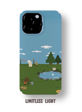 韩系可爱绿色天蓝色菲林手机壳亮面磨砂适用苹果13promaxiphone14小米13荣耀70PROP50PRO小米11NOVA8Reno8PRO