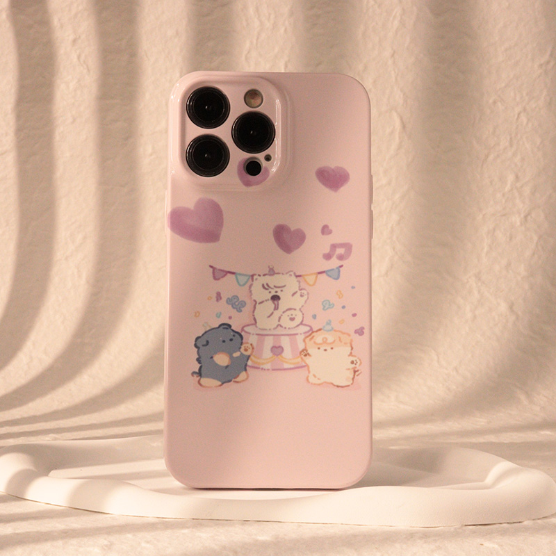 韩系可爱浅紫色菲林手机壳日系亮面磨砂适用苹果13promaxiphone14/11华为nova8小米13pro全包P50半包软壳硬壳