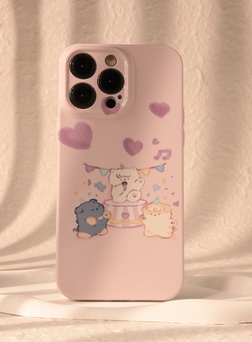 韩系可爱浅紫色菲林手机壳日系亮面磨砂适用苹果13promaxiphone14/11华为nova8小米13pro全包P50半包软壳硬壳