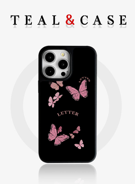 【TEAL】磨砂磁吸晶瓷手机壳复古风古早风千禧风巴洛克复古格纹条纹适用于苹果12iphone16promax15plus13pro