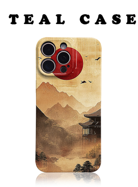 新中式国风原创图案手机壳适用苹果16promaxiphoneOPPORENO10PROFINDX5PRO荣耀MAGIC4PROVIVOX200IQOONEO6