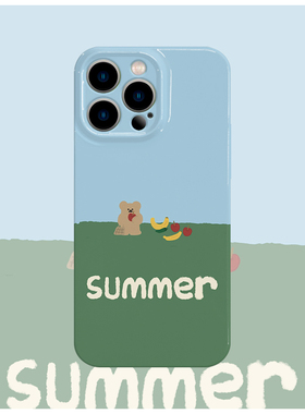 SUMMER~菲林手机壳撞色亮面适用苹果16promaxiphoneOPPORENO10PROFINDX5PRO荣耀MAGIC4PROVIVOX200IQOONEO6
