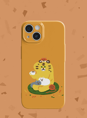 韩系可爱黄色菲林手机壳亮面适用苹果16promaxiphoneOPPORENO10PROFINDX5PRO荣耀MAGIC4PROVIVOX200IQOONEO6
