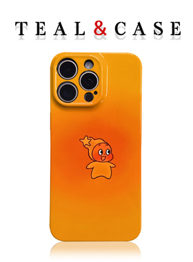 小陈小橙撞色菲林手机壳亮面适用苹果16promaxiphoneOPPORENO10PROFINDX5PRO荣耀MAGIC4PROVIVOX200IQOONEO6