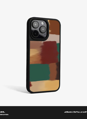 【TEAL】磨砂磁吸晶瓷手机壳复古风古早风千禧风巴洛克复古格纹条纹适用于苹果12iphone16promax15plus13pro