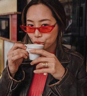 水原希子同款墨镜ladygaga权志龙太阳眼镜猫眼ins遮阳前卫太眼镜