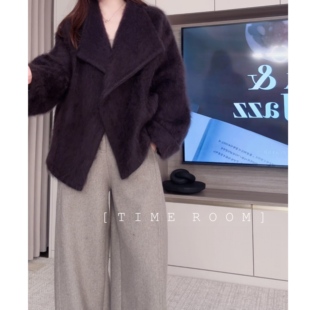 TIME ROOM 【高定时髦】2025冬季新款拉毛大衣