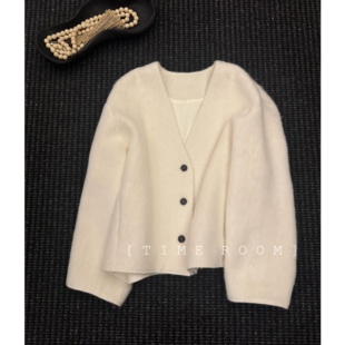 TIME ROOM 【暖绒奶芙】2025冬季新款白羊绒大衣