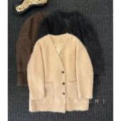 TIME 羊绒羊毛拉毛大衣 新品 ROOM 2025冬季