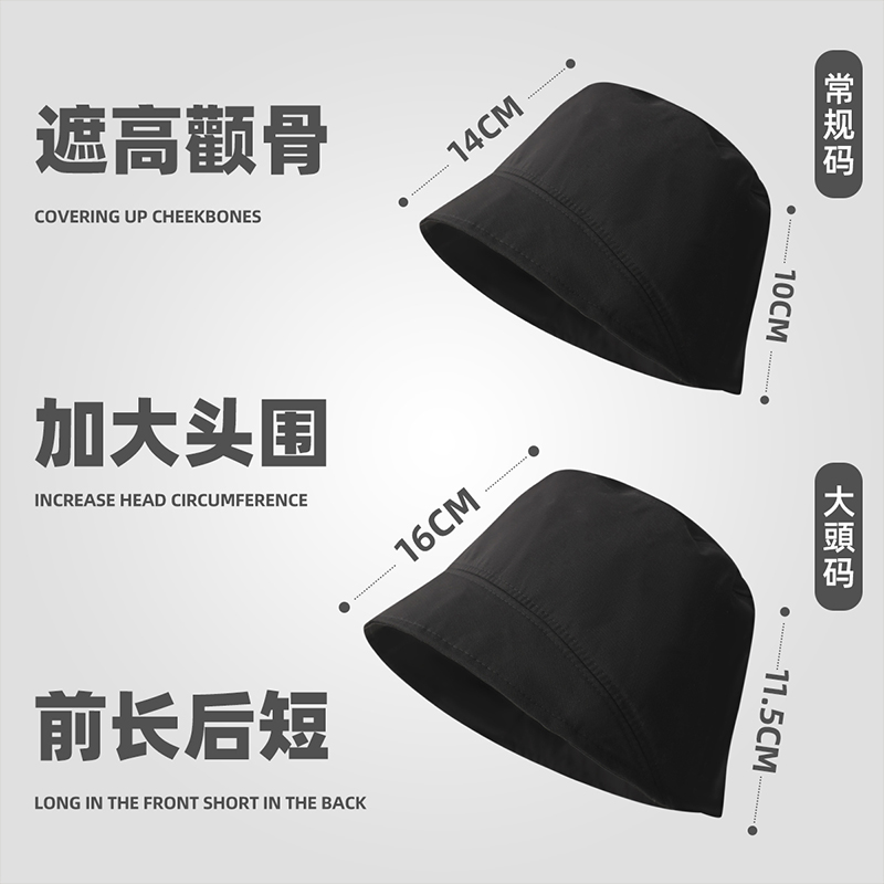 专为大脸大头mm设计的渔夫帽