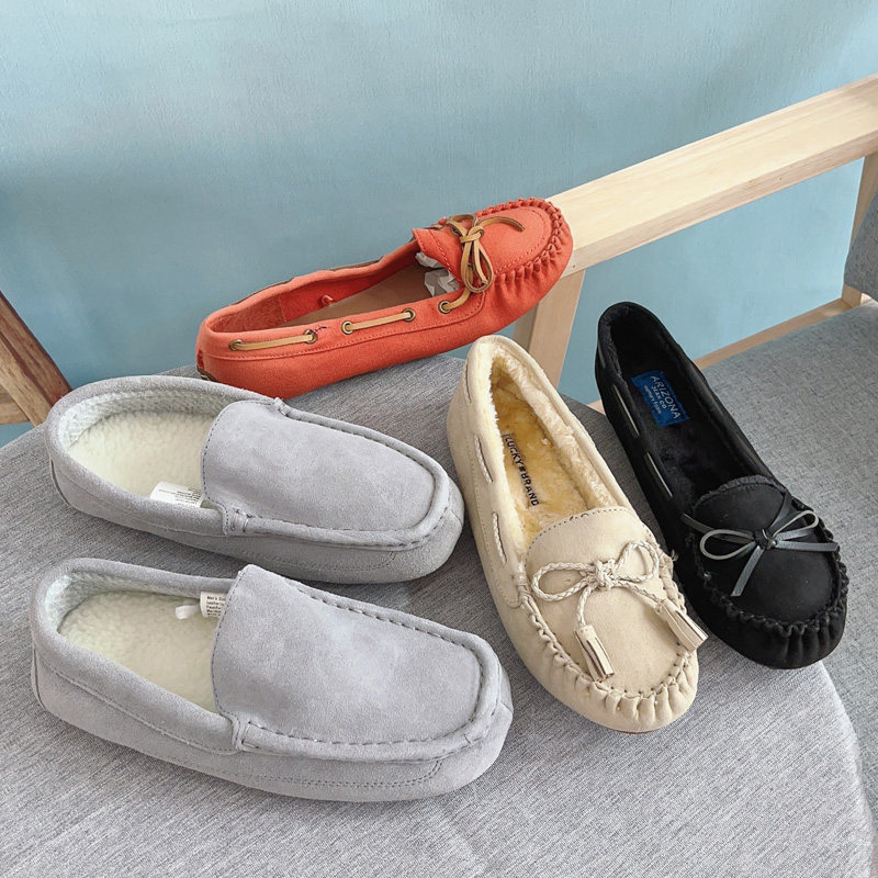 外贸平底42码豆豆鞋43码欧美