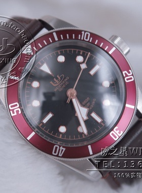 包邮 威之星 碧湾腕表79220R小红花自动机械表皮带男手表TR-04