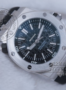 包邮 威之星 橡树款腕表自动机械表运动15703橡胶带男手表AB-14