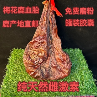 梅花鹿干鹿胎血胎鹿胎衣 鹿胎膏滋补膏月月舒原料磨粉 整只鹿胎粉