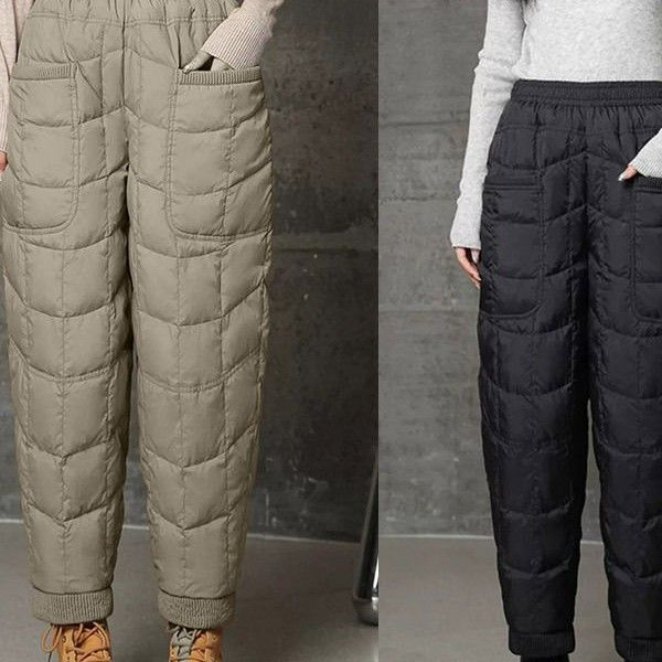2025冬季加厚羽绒裤女防风保暖外穿轻薄感宽松休闲束脚加厚棉裤子,女装/女士精品,棉裤/羽绒裤,淘宝优惠券,粉丝福利购,淘宝优惠卷