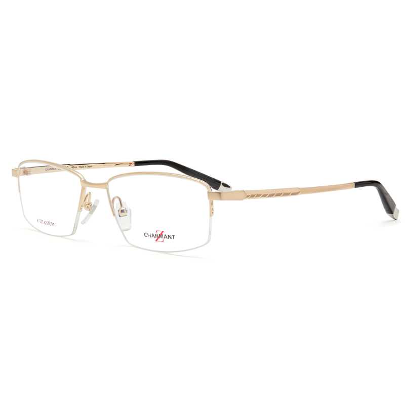 charmant夏蒙眼镜框z钛系列半框商务男士钛合金近视眼镜架zt27016