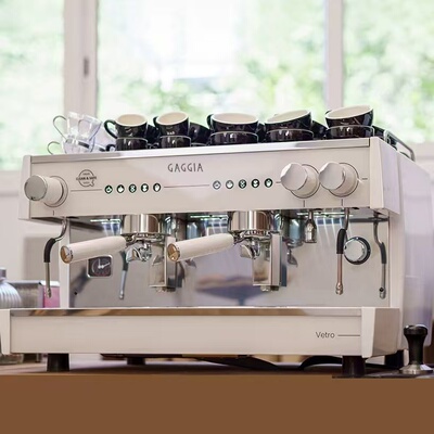 意大利GAGGIA/加吉亚VETRO意式商用半自动咖啡机双头电控高杯版