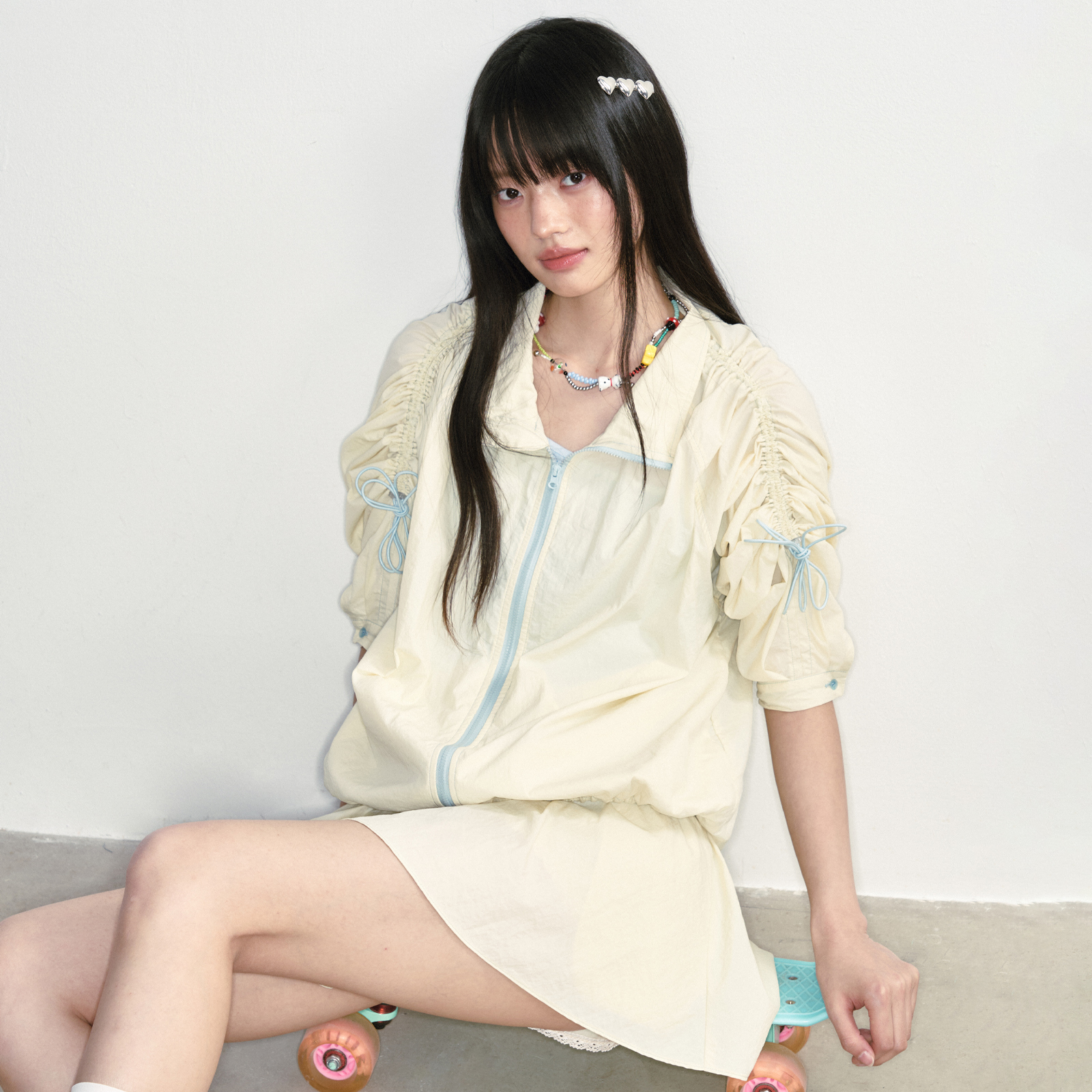 NS76夏季UPF50+防晒服裙子两件套