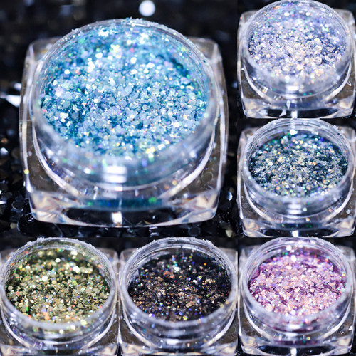 小猫订制偏光镭射超闪美甲亮片粉