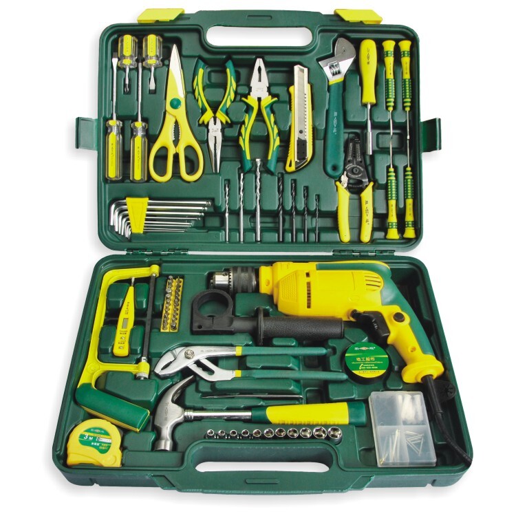 SD/胜达工具 家用装修工具套装组合12-98件套电钻工具组套 包邮
