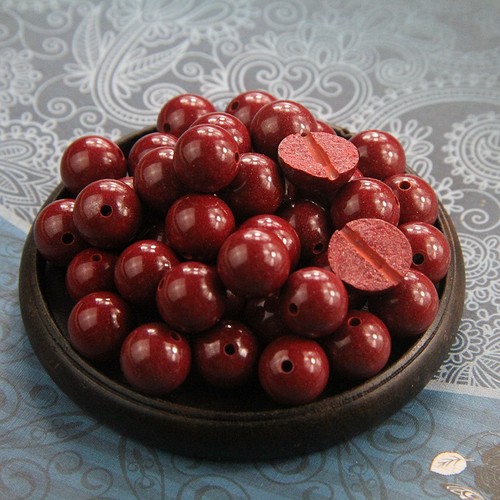 红色圆珠朱砂正品帝王砂