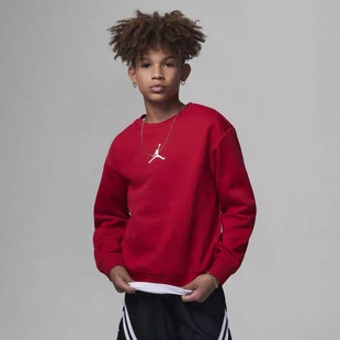 正品 百搭加绒保暖卫衣HF0108 Nike耐克Jordan大童男童女童秋冬经典