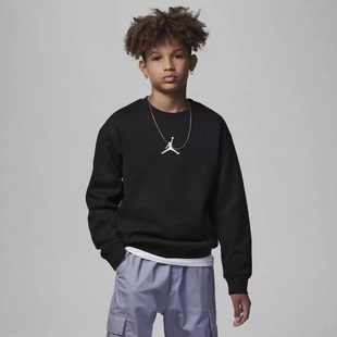 正品 百搭加绒保暖卫衣HF0108 Nike耐克Jordan大童男童女童秋冬经典