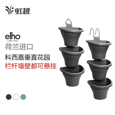 elho悬挂虹越自吸水壁挂盆种菜