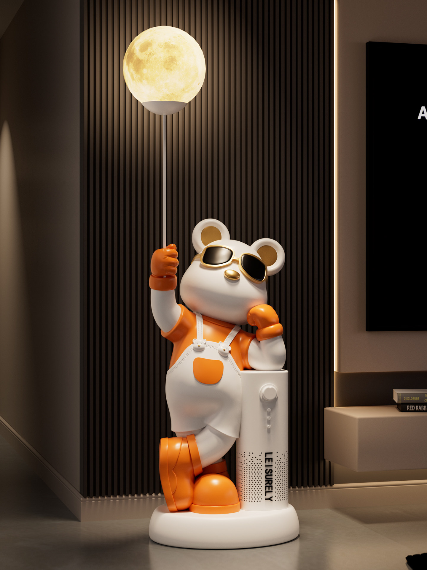 轻奢暴力熊饰品，客厅入口电视柜装饰，高端新家庭乔迁礼物,家居饰品,落地摆件,淘宝优惠券,粉丝福利购,淘宝优惠卷