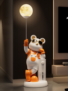 高端新家庭乔迁礼物 饰 轻奢暴力熊饰品 客厅入口电视柜装