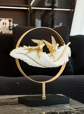 福岩引富贵饰品轻奢高端客厅入口电视柜酒柜装修办公室入住礼品