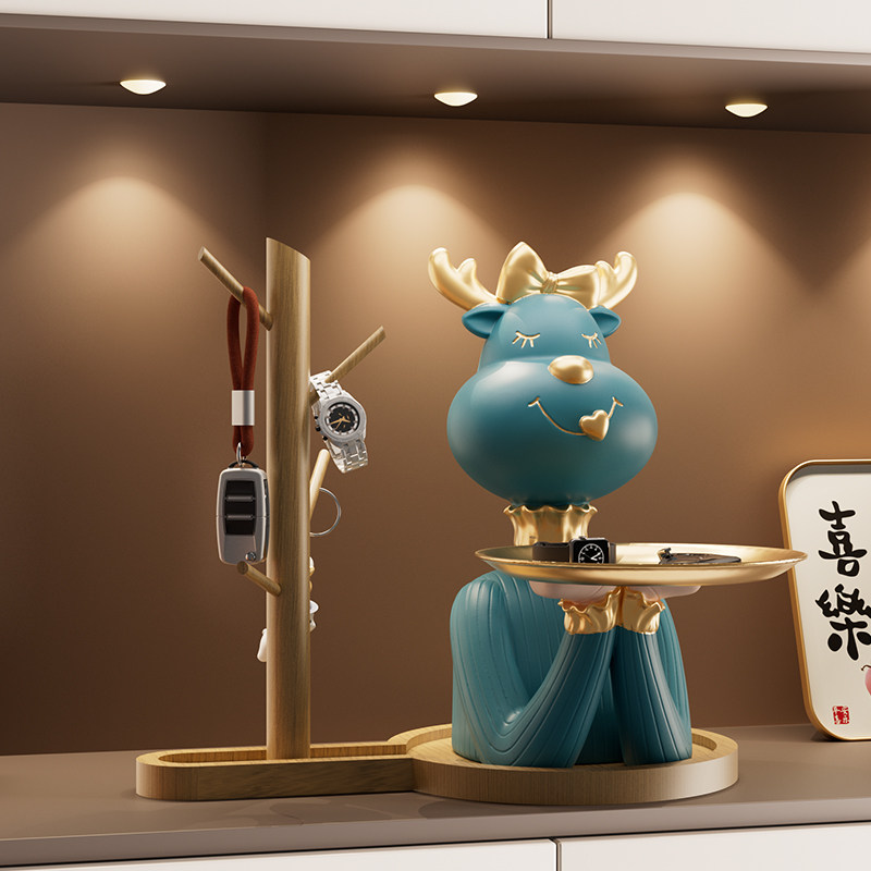 钥匙收纳玄关摆件入户进门口鞋柜装饰品客厅搬家礼物乔迁新居礼品,家居饰品,装饰摆件,淘宝优惠券,粉丝福利购,淘宝优惠卷