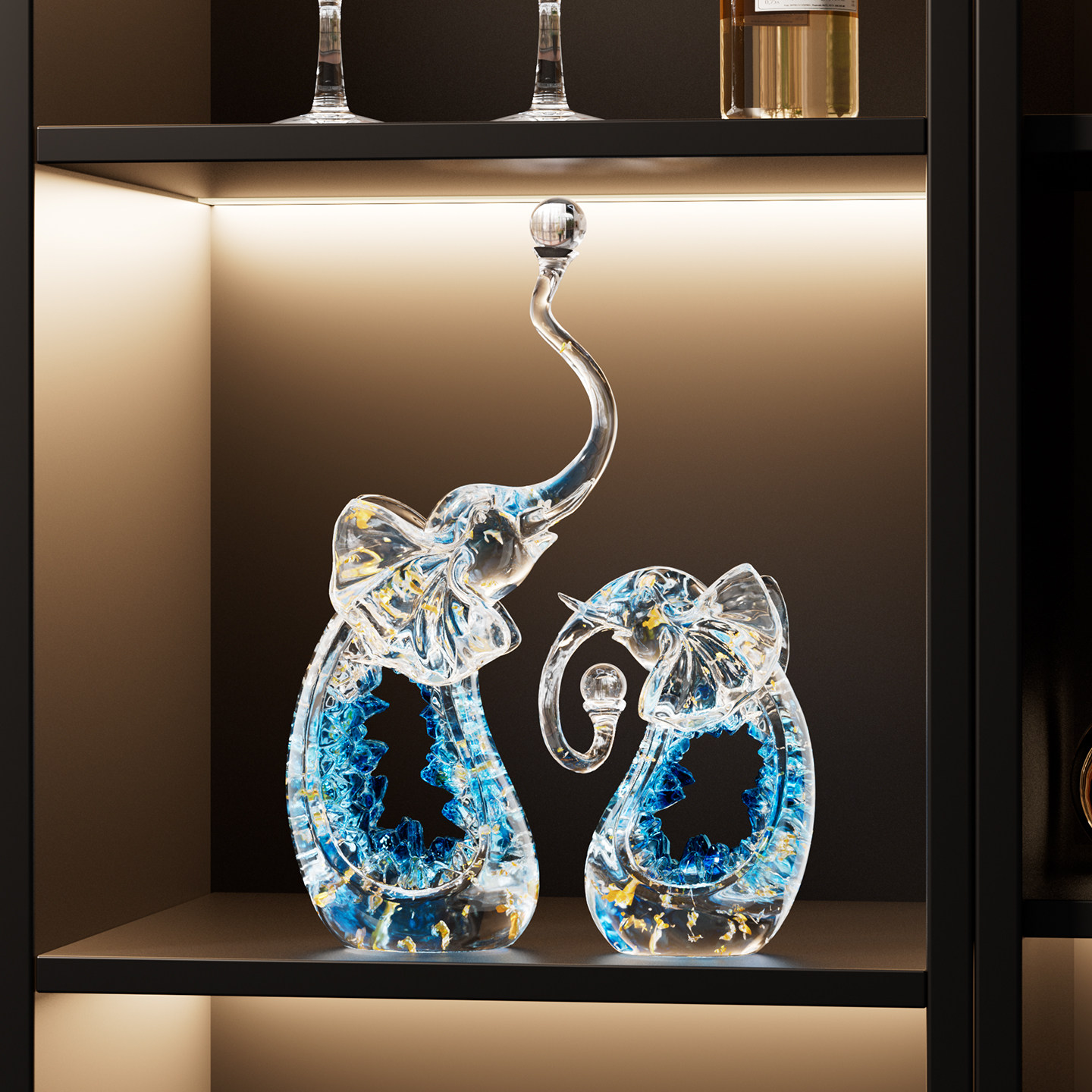 大象摆件客厅玄关电视酒柜展示办公室装饰轻奢高级感乔迁新居礼物,家居饰品,装饰摆件,淘宝优惠券,粉丝福利购,淘宝优惠卷