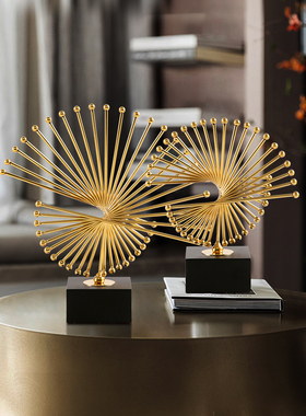 轻奢风格电视柜装饰，创意家居装饰，现代客厅入口酒柜，办公室书